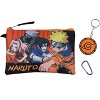 Naruto Anime Character Group 16" Youth 5-Piece Backpack Set For School Or Travel With Lunch Tote Pencil Case Rubber Keychain Zipper Pull Carabiner - 3 of 4