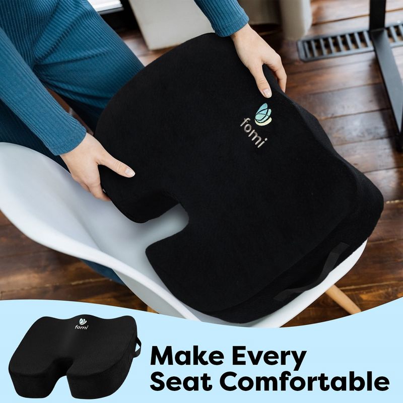 FOMI Coccyx Extra Thick Seat Cushion | 18" x 16" x 3.5", 4 of 7