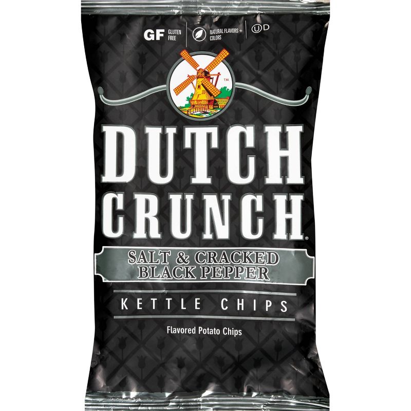 Dutch Crunch Salt &#38; Cracked Black Pepper Kettle Potato Chips - 9oz, 1 of 5