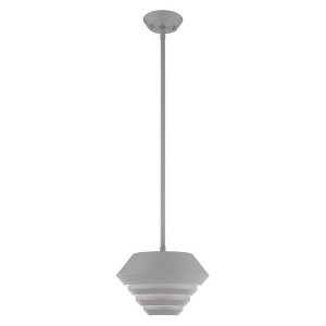 Livex Lighting Amsterdam 1 - Light Pendant in  Nordic Gray - 1 of 2