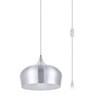 Elegant Lighting Nora 1 Light Burnished nickel plug-in pendant - 3 of 4
