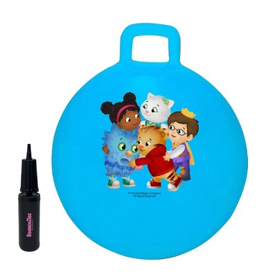 BounceZiez Daniel Tiger's Neighborhood 15" Inflatable Bouncy Hopper Ball with Pump - Blue