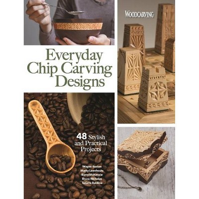 Everyday Chip Carving Designs - by  Editors of Woodcarving Illustrated (Paperback)