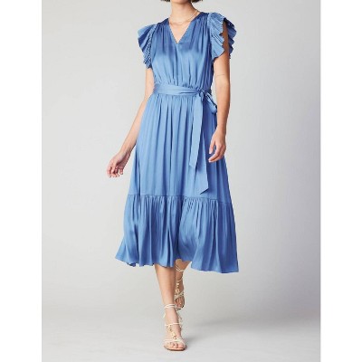 Women's Natalia Pleated Sleeve Midi Dress - current air