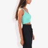 Anna-Kaci Women's Knit Crop Top with Spaghetti Straps and Ribbed Hem Summer Tank Top - 3 of 4