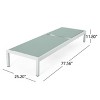 GDFStudio Crested Bay Outdoor Mesh and Aluminum Armless Adjustable Chaise Lounges (Set of 2) - 3 of 4