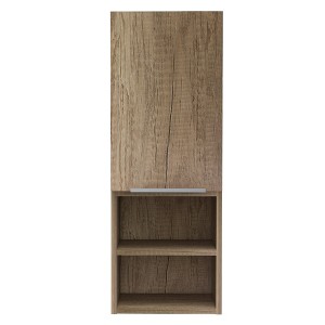HomeRoots 12" Wood Brown Standard Accent Cabinet With Four Shelves - 1 of 4