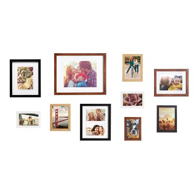 10pc Gallery Frame Box Set Multi - Kate & Laurel All Things Decor