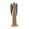 Carved Wood Angel Statue (Set of 2) - 3 of 4