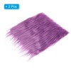 Unique Bargains DIY Crafts Halloween Gnome Beard Plush Fluffy Faux Fur Fabric Square Patches - 3 of 4