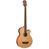 Washburn AB5K-A AB5 Cutaway Acoustic Electric Bass Guitar, Natural - 4 of 4