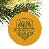 North Dakota State Badge Wood Christmas Tree Holiday Ornament - 4 of 4