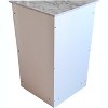 Kings Brand Furniture - Decatur Bathroom Corner Floor Storage Cabinet, White - 4 of 4