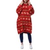 Tirrinia Woman Oversized Wearable Blanket Hoooded Sweatshirt, Warm Cozy Gift for Women Wife - 2 of 4