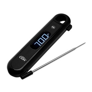 CDN ProAccurate Digital Folding Thermocouple Thermometer with Backlit Display, Black - 1 of 3