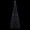 vidaXL Christmas Cone Tree Cold White 1400 LEDs 5x16 ft - 3 of 4
