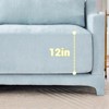 SKRAN Modular Chenille Fabric Sectional Sofa, 2 Seater Cloud Couch with Lumbar Pillow, Loveseat Sofa for Living Room, Bedroom - 4 of 4