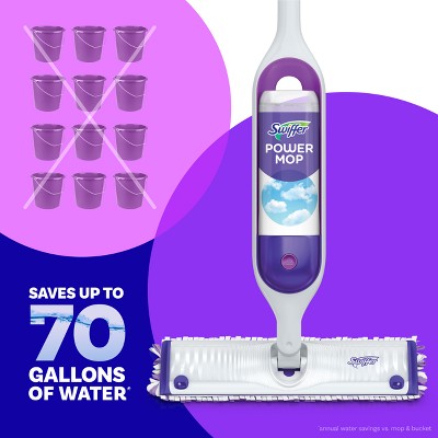 Swiffer Power Mop Multi-Surface Kit with Scrubbing Strips