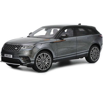 Land Rover Range Rover Velar First Edition Gray Metallic with Black Top 1/18 Diecast Model Car by LCD Models