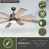 VAXCEL Crawford 60 in. 6 Blade Farmhouse Indoor Ceiling Fan with Light Kit and Remote - 2 of 4