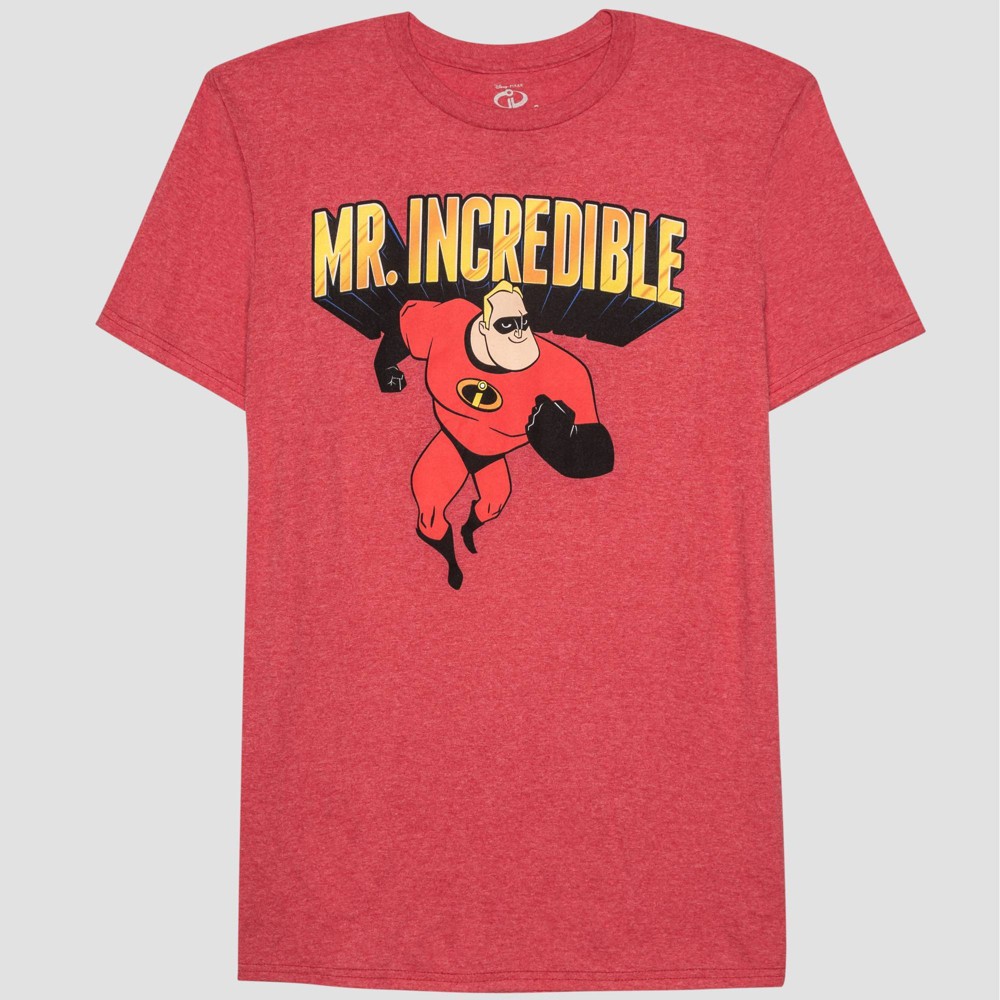 Men's Mr. Incredible Father's Day Short Sleeve Graphic T-Shirt - Red L was $12.99 now $8.0 (38.0% off)