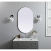 Elegant Lighting Metal Frame Oval Mirror 24x40 - 2 of 4