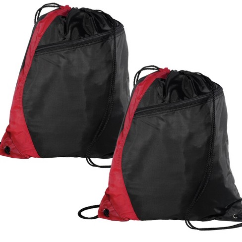 Port Authority Colorblock Cinch Pack (2 Pack) - Red/Black