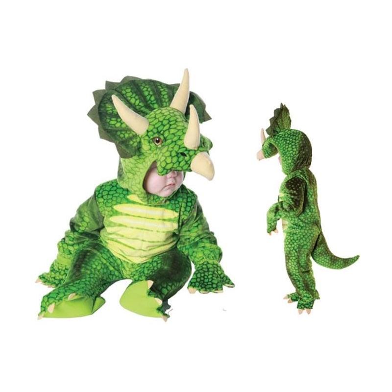 Underwraps Costumes Green Triceratops Plush Child Costume, 1 of 2