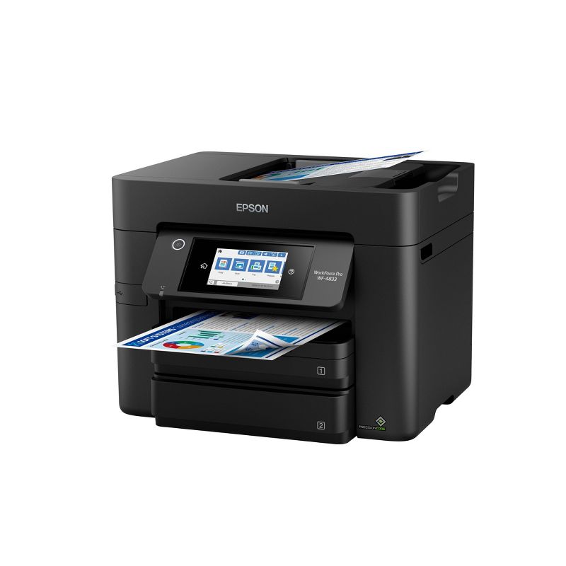 Epson WorkForce Pro WF-4833 All-in-One Color Inkjet Printer, Copier, Scanner - Black, 5 of 9