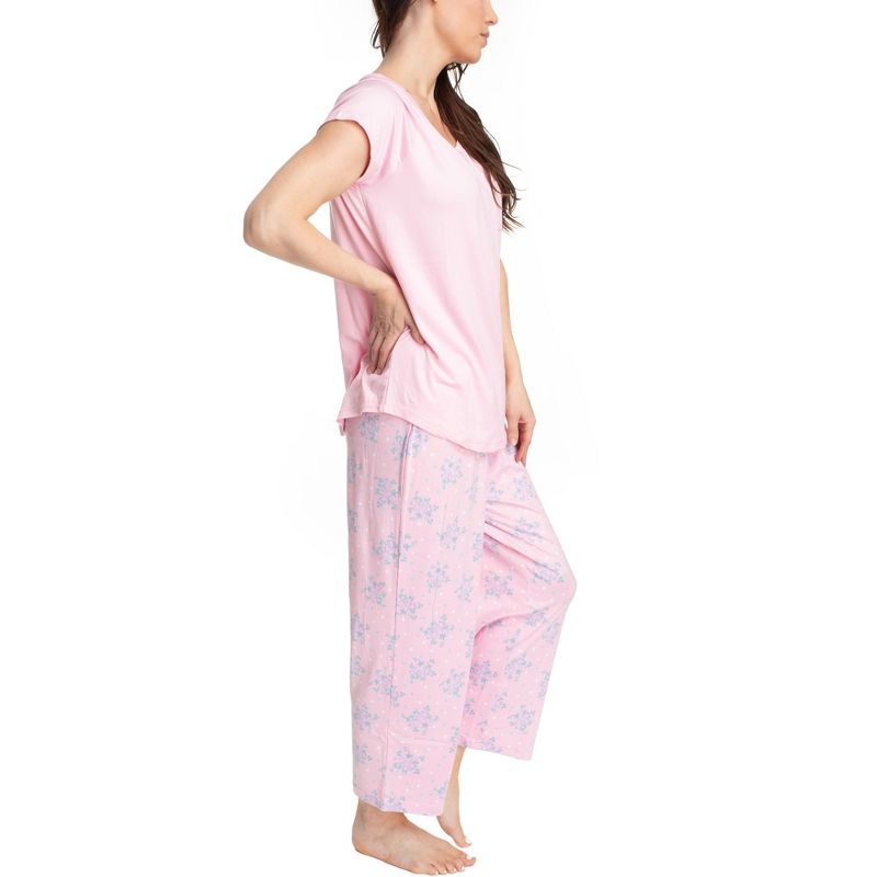 Hanes Womens Sweet Dreams 2 Piece Pajama Set, 4 of 5