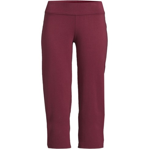 Lands' End Women's Starfish Mid Rise Crop Pants - Medium - Rich Burgundy :  Target