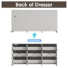 9 Drawer Wide Dresser Organizer with Charging Station, TV Stand - 3 of 4