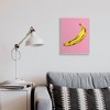 Stupell Industries Banana Pink Pop Tropical Fun Minimal Fruit Wall Plaque Art, 13" x 19" - 3 of 4