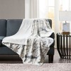 Sapphtopaz 1PC Luxuriously Oversized Faux Fur Throw Blanket, Reversible Blanket, 70x60", Machine Washable and Steam Iron for Living Room or Bedroom - 2 of 4
