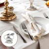 Unique Bargains Napkin Rings Rabbit Stainless Steel 1 Pc - 2 of 3