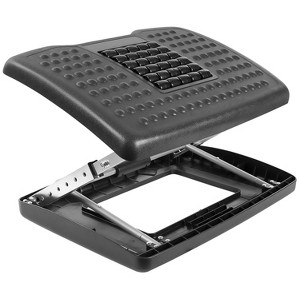 Mount-It! Footrest with Massaging Bead | Adjustable Height and Tilt Office Foot Rest Stool for Under Desk Support | 5 Height Settings, 3 Tilt Settings - 1 of 4