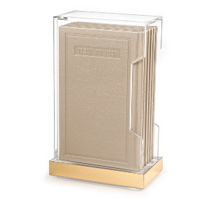Waterdale Collection - Tall Hardcover Leather & Lucite Bencher Set - 1 of 4