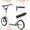 INFURNIC Kick Scooters Youth Scooter with Adjustable Handlebar Dual Brakes and Inflatable Tires, White, 54.8"*22.8"*35.5" - 3 of 4