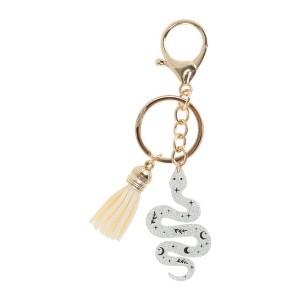 Unique Bargains Glitters Snake Tassel Handbag Charm 1 Pc - 1 of 4