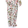 Seven Times Six Dr. Seuss The Grinch Pajamas Women's Velveteen Notch Collar Sleep Set - 4 of 4