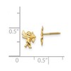 Black Bow Jewelry Kids 14k Yellow Gold Polished Cupid Screw Back Post Earrings - 4 of 4