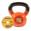 GoFit Classic PVC Kettlebell with DVD and Training Manual - Orange 25lbs - 2 of 4