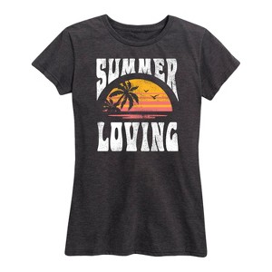Women's - Instant Message - Summer Loving Short Sleeve Graphic T-Shirt - 1 of 4