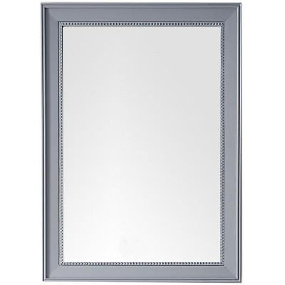 James Martin Vanities Bristol 29" Rectangular Mirror, Silver Gray