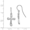 Black Bow Jewelry Polished Freeform Cross Dangle Earrings in Sterling Silver - 2 of 3