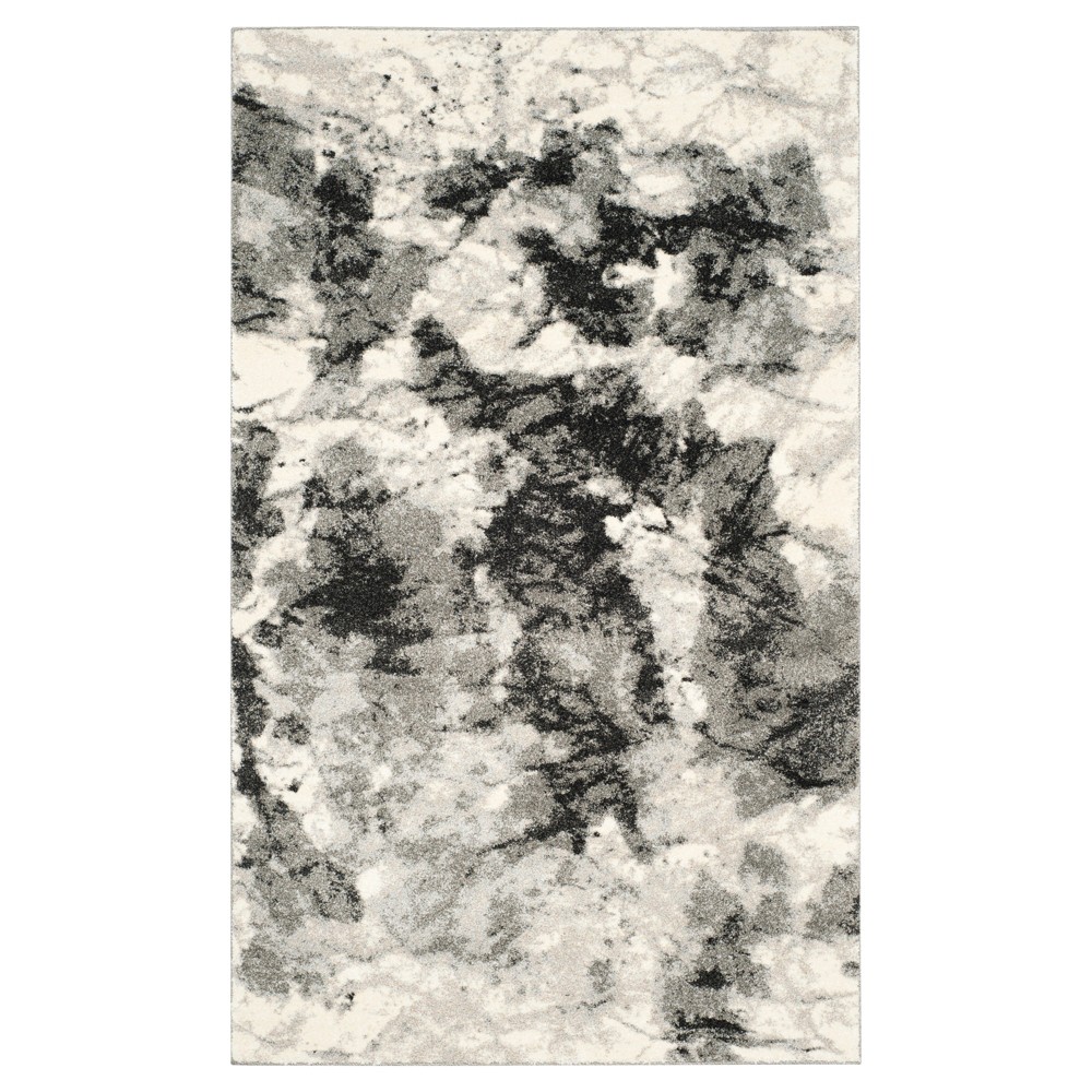 Marlon Area Rug - Cream / Gray ( 5'x8' ) - Safavieh