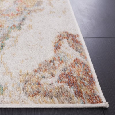Classic Ivory & Gold Rust 65" Hand-Knotted Area Rug