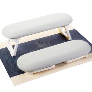 Saviland Pro Salon Arm Support: Foldable Leather Cushion w/ Non-Slip Base - Ergonomic Nail Tech Bench System. - 1 of 4