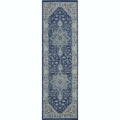 Nourison Tranquil Tra06 Ivory/navy Indoor Area Rug 2'3