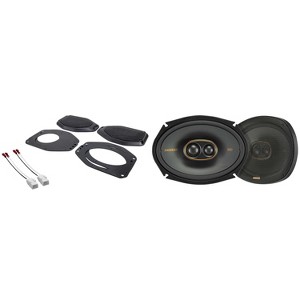 Kicker 51KSC69304 3-Way 6x9" KS-Series Coaxial Speakers and Sound Bar Mounting Kit Compatible with Jeep JL (2018-2023) & JT (2020-2023) - 1 of 4